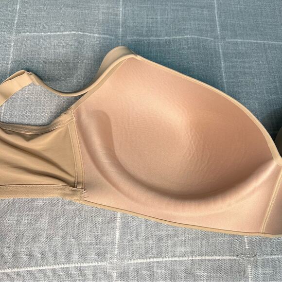 Cacique 40H Bra Lightly Lined T Shirt Bra No Wire Nude Tan Wireless Lane Bryant - Picture 10 of 10
